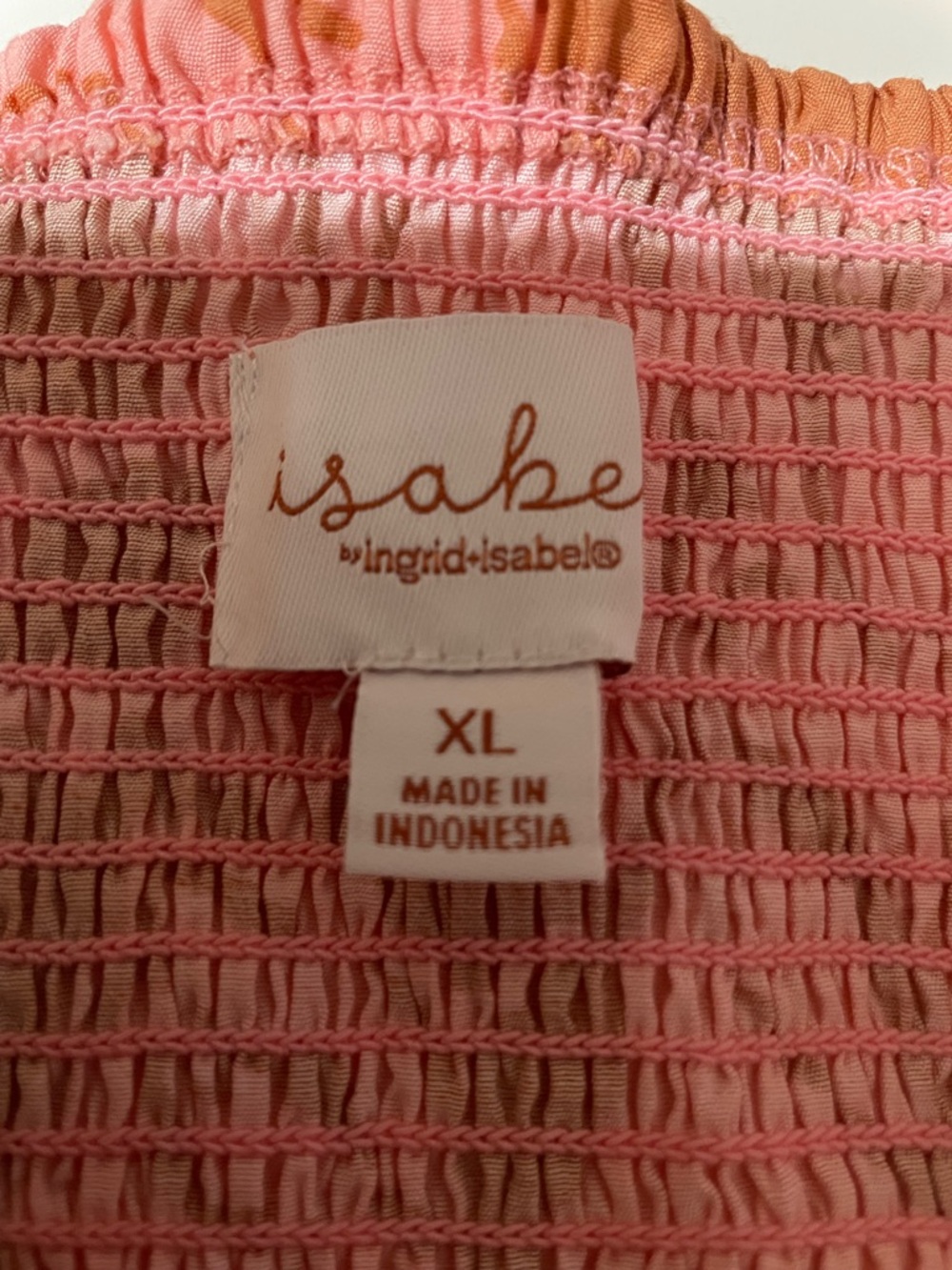 Isabe by Ingrid & Isabel Pink Smocked jumper with open back (0019) - Picture 5 of 5